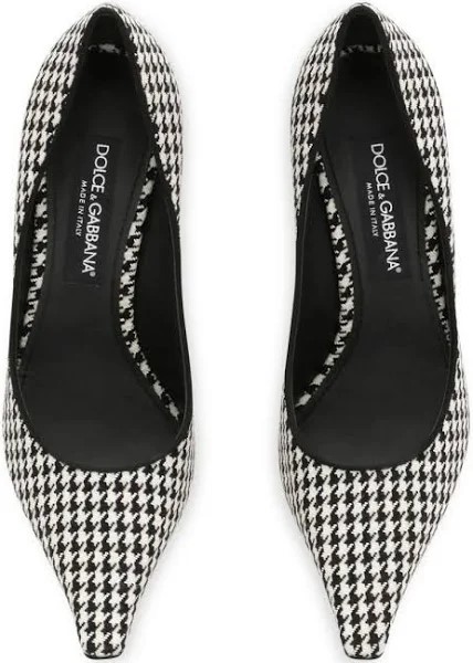 Zebra print black and white branded shoes